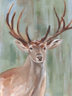Roaming Buck II by Annie Warren Oil Painting