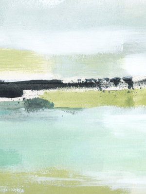 Sea Green Layers I by Annie Warren Oil Painting