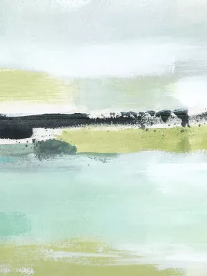 Sea Green Layers I by Annie Warren Oil Painting