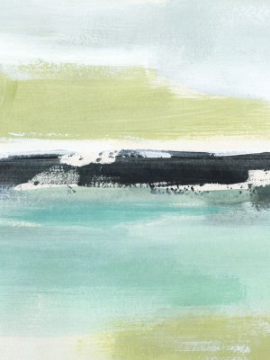 Sea Green Layers II Oil painting by Annie Warren