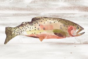 Spotted Trout II Oil painting by Annie Warren