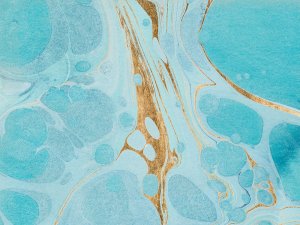 Turquoise Stream II Oil painting by Annie Warren