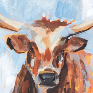Vivid Cattle IV by Annie Warren Oil Painting
