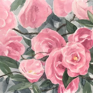 Watercolor Roses I by Annie Warren Oil Painting