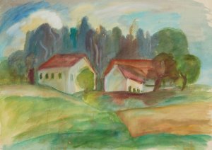 Hauser by Anny Dollschein Oil Painting