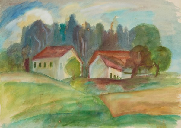 Hauser  by Anny Dollschein - Hand-Painted Oil Painting Reproduction