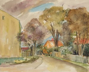 Herbststrase by Anny Dollschein Oil Painting