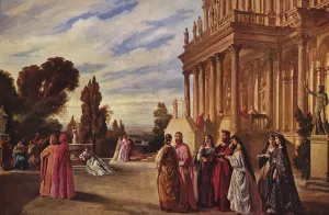 Garten des Ariost by Anselm Feuerbach Oil Painting