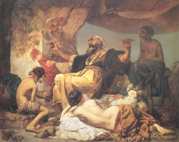 Main Product Photo of Hafis vor der Schenke Painting by Anselm Feuerbach