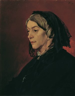 Henriette Feuerbach, the artist's stepmother by Anselm Feuerbach Oil Painting