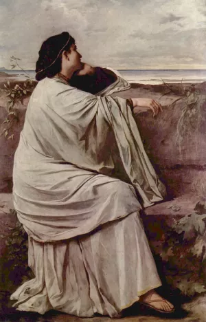 Iphigenie II Oil painting by Anselm Feuerbach