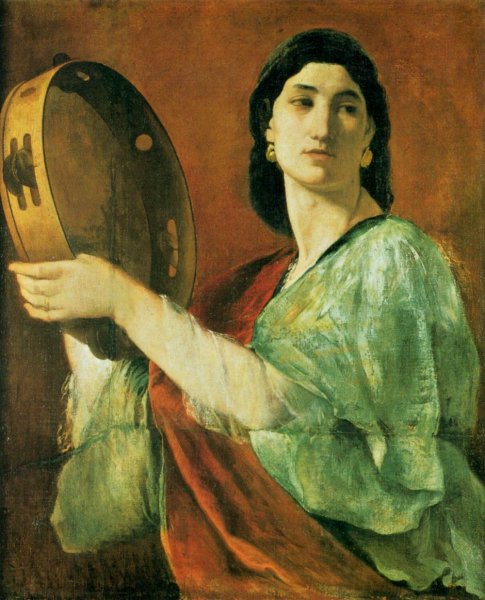 Miriam by Anselm Feuerbach - Hand-Painted Oil Painting Reproduction