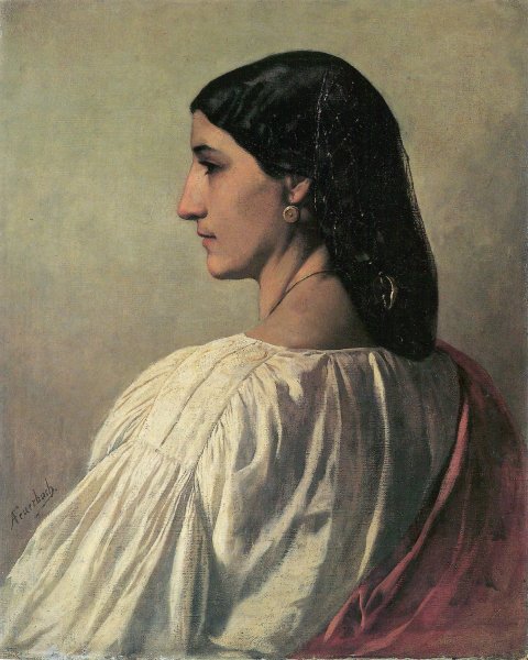 Nanna by Anselm Feuerbach - Hand-Painted Oil Painting Reproduction