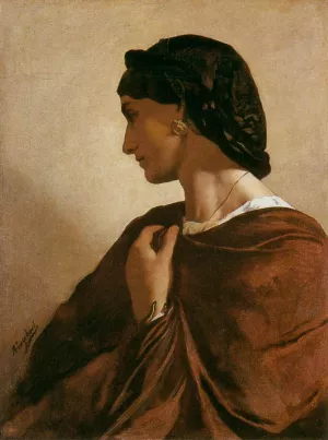 Nanna Oil painting by Anselm Feuerbach