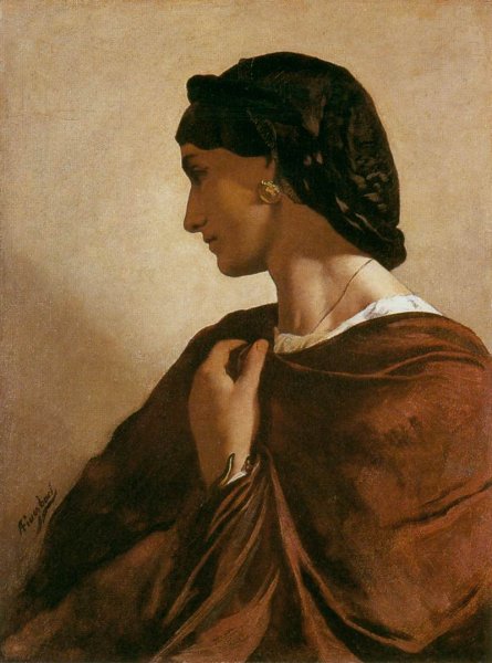 Nanna by Anselm Feuerbach - Hand-Painted Oil Painting Reproduction