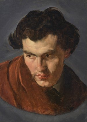 Selbstbildnis by Anselm Feuerbach Oil Painting