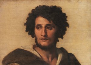 Studienkopf eines ROmers by Anselm Feuerbach Oil Painting