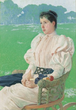 Portrait Of A Lady by Anselmo Guinea Oil Painting