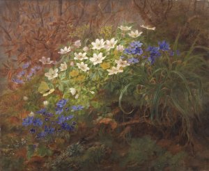 Anemoner by Anthonie Christensen Oil Painting