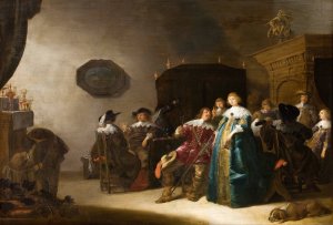 A Merry Company by Anthonie Palamedesz Oil Painting