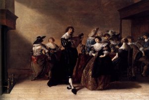 A Merry Company by Anthonie Palamedesz Oil Painting