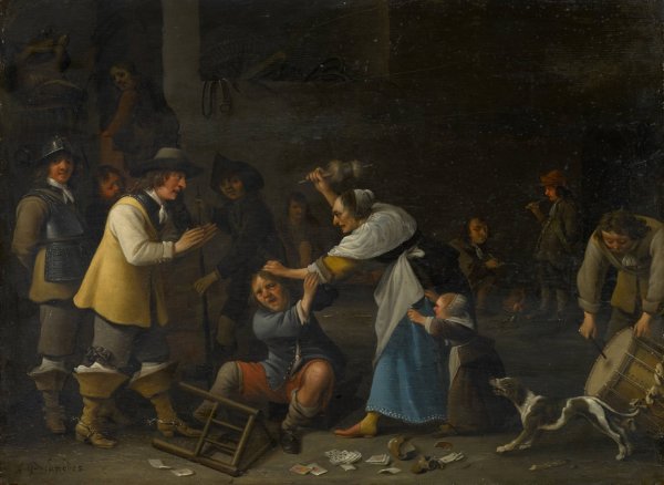 Main Product Photo of Fight in the Tavern Painting by Anthonie Palamedesz