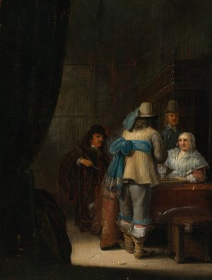 Figures In An Interior by Anthonie Palamedesz Oil Painting