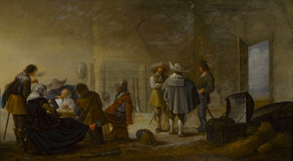 Guardhouse  by Anthonie Palamedesz - Hand-Painted Oil Painting Reproduction