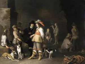 Guardroom Interior Oil painting by Anthonie Palamedesz