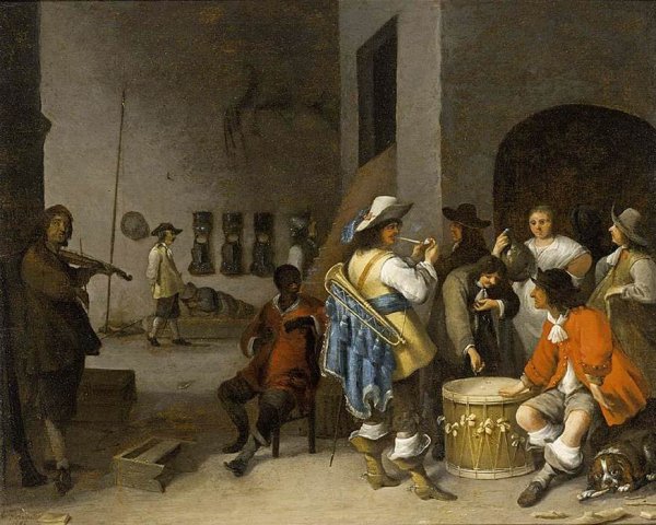 Main Product Photo of Guardroom Scene Painting by Anthonie Palamedesz