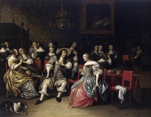 Musical Company by Anthonie Palamedesz Oil Painting
