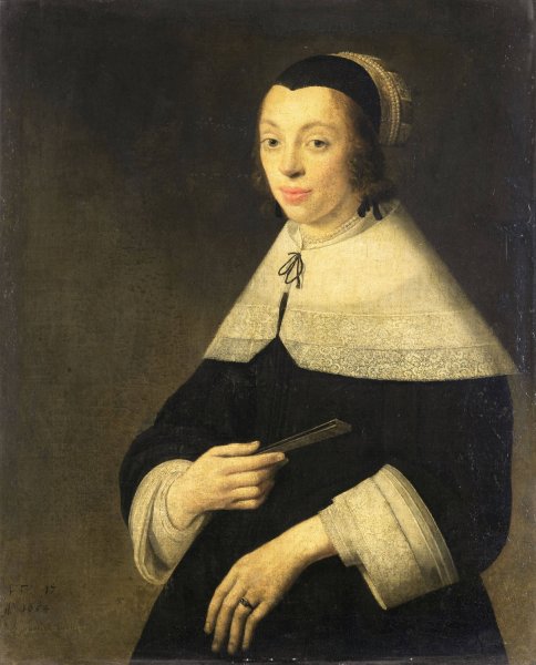 Portrait of a Young Woman  by Anthonie Palamedesz - Hand-Painted Oil Painting Reproduction