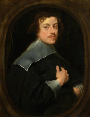Portret van Balthasar II Moretus by Anthonie Palamedesz Oil Painting