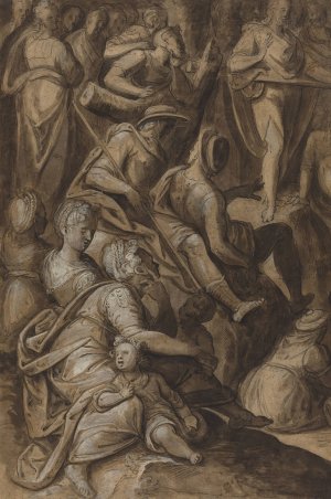 Saint John Preaching by Anthonie Van Blocklandt Oil Painting