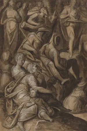 Saint John Preaching by Anthonie Van Blocklandt Oil Painting