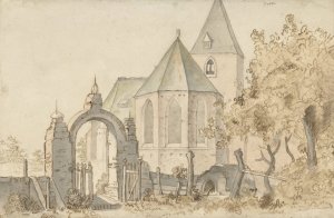 Kerk te Soest by Anthonie Van Borssom Oil Painting