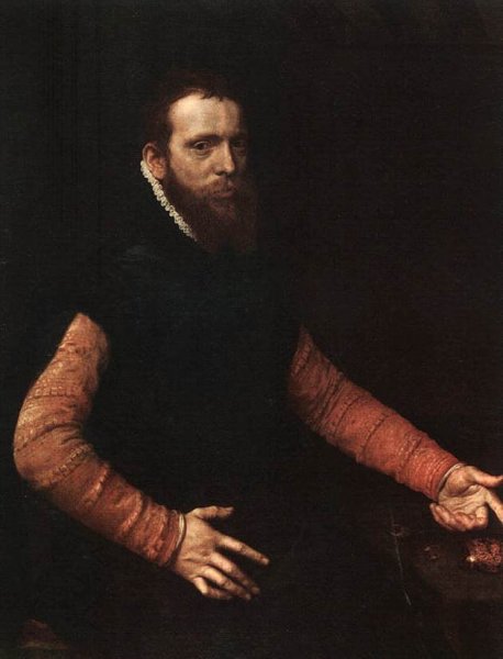 Main Product Photo of Portrait of a Goldsmith Painting by Anthonis Van Dashorst