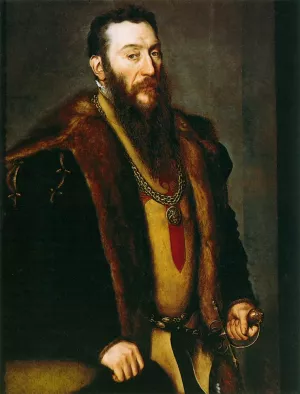 Portrait of Giovanni Battista di Castaldo by Anthonis Van Dashorst - Oil Painting Reproduction
