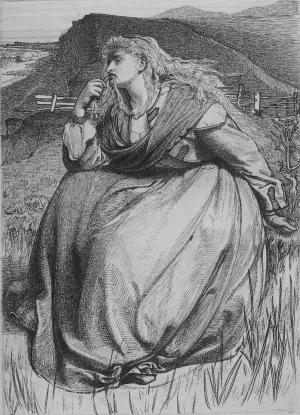If Oil painting by Anthony Frederick Sandys