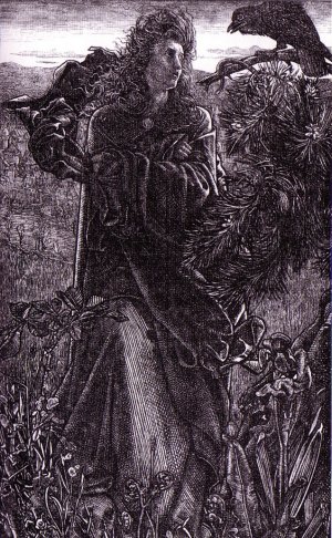 Once a Week by Anthony Frederick Sandys Oil Painting