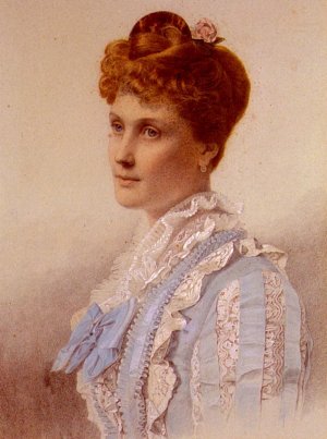 Portrait Of Anita Smith by Anthony Frederick Sandys Oil Painting
