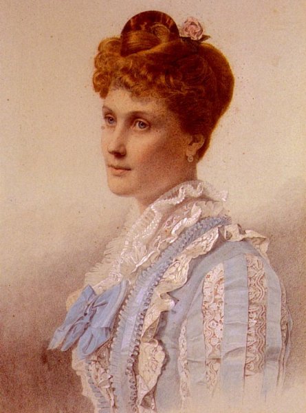 Main Product Photo of Portrait Of Anita Smith Painting by Anthony Frederick Sandys