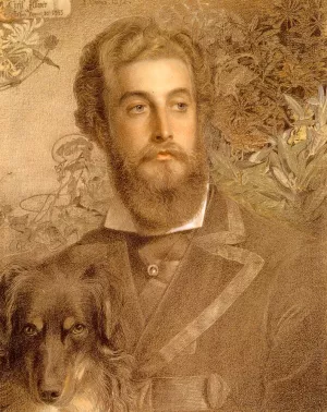 Portrait Of Cyril Flower, Lord Battersea by Anthony Frederick Sandys - Oil Painting Reproduction