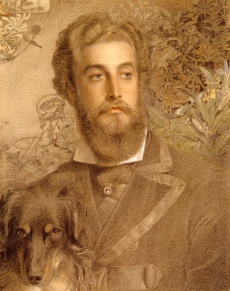 Portrait Of Cyril Flower, Lord Battersea by Anthony Frederick Sandys - Hand-Painted Oil Painting Reproduction