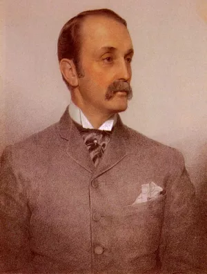 Portrait Of Josiah Caldwell Oil painting by Anthony Frederick Sandys