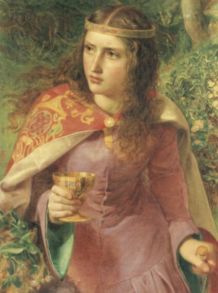 Main Product Photo of Queen Eleanor Painting by Anthony Frederick Sandys
