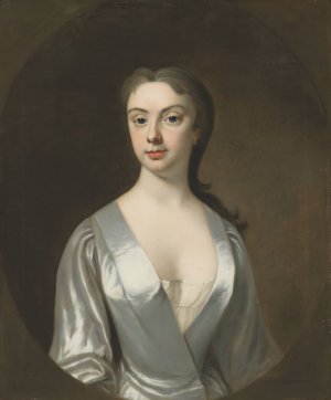 Portrait of a lady, traditionally identified as Joyce Leeson by Anthony Lee Oil Painting