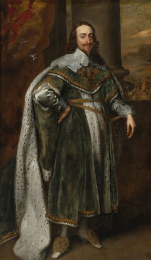 Portrait Of Charles I by Anthony Van Dyck (Follower) Oil Painting