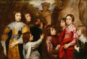 A Family Group Oil painting by Anthony Van Dyck