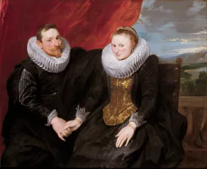 A Married Couple by Anthony Van Dyck Oil Painting